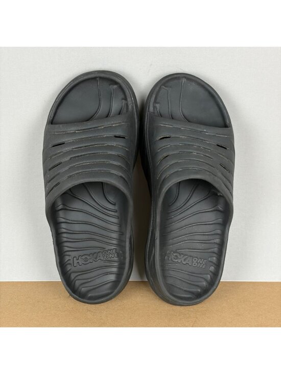 Hoka Ora Recovery Slide Sandals Mens 8 Womens 10 Black Slip On Casual Sport main image 7